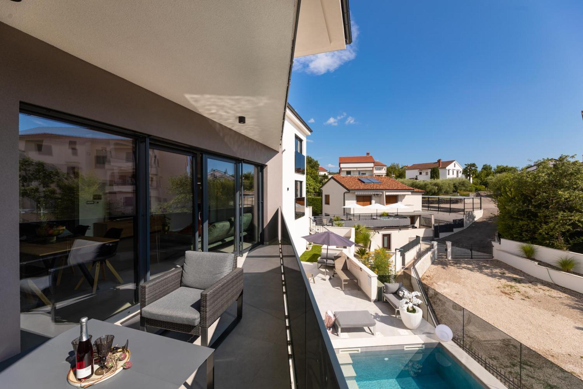Villa Aurea Apartments Malinska De Luxe Exterior foto